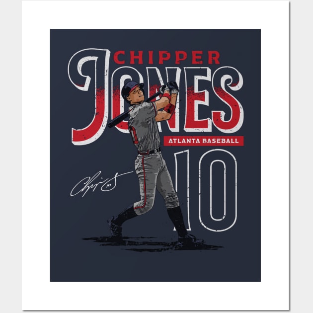 Chipper Jones Atlanta Name Wall Art by Jesse Gorrell